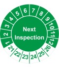 Prüfplaketten 'Next Inspection'