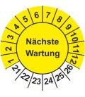 Prüfplaketten 'Nächste Wartung'