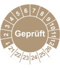 Prüfplaketten 'Geprüft'