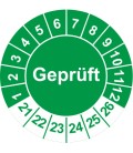 Prüfplaketten 'Geprüft'