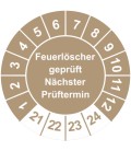 Prüfplaketten 'Feuerlöscher geprüft Nächster Prüftermin'