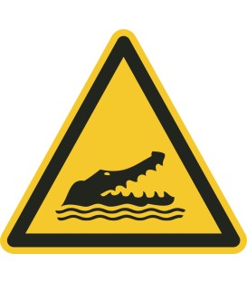 Aufkleber "Achtung Krokodile"