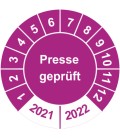 Prüfplaketten 'Presse geprüft'