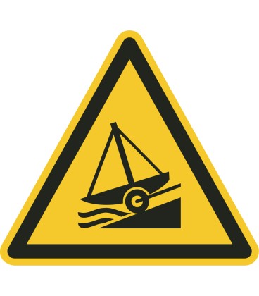 Schilder "Warnung vor Slipanlage"