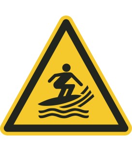 Schilder "Warnung vor Windsurfbereich"