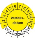 Prüfplaketten 'Verfallsdatum'