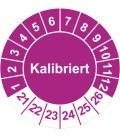 Prüfplaketten 'Kalibriert'