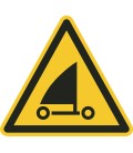 Schilder "Warnung vor Strandseglern"