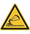 Schilder 'Warnung vor Kitesurfern'