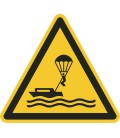 Schilder 'Warnung vor Parasailing'