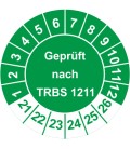 Prüfplaketten 'Geprüft nach TRBS 1201'