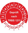 Prüfplaketten 'Geprüft nach TRBS 1201'