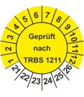 Prüfplaketten 'Geprüft nach TRBS 1201'