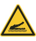 Schilder 'Achtung Krokodile'