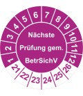 Prüfplaketten 'Nächste Elektro-Prüfung'