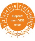 Prüfplaketten 'Geprüft nach VDE 0100'