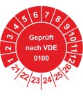 Prüfplaketten 'Geprüft nach VDE 0100'