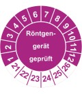 Prüfplaketten 'Röntgengerät geprüft'
