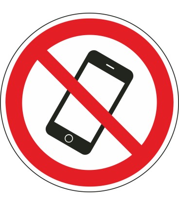 Aufkleber "Smartphone Verboten"
