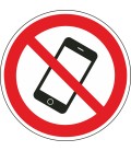 Aufkleber 'Smartphone Verboten'