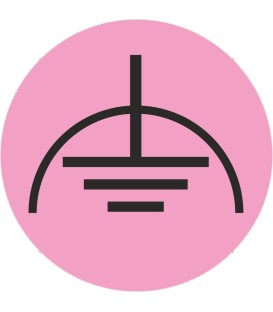 Markierungsaufkleber 'Fremdspannungsarme Erde' - 100 Stück auf Bögen