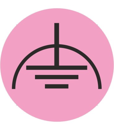 Markierungsaufkleber 'Fremdspannungsarme Erde' - 100 Stück auf Bögen