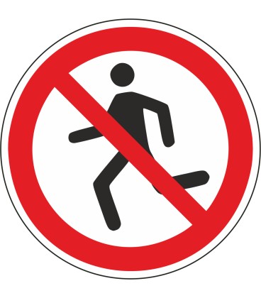 Schilder "Laufen verboten"