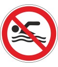 Schilder 'Schwimmen verboten'