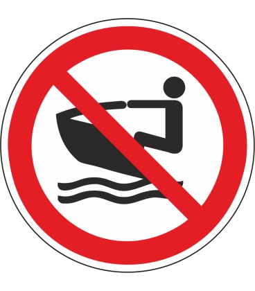 Schilder "Jet-Ski verboten"