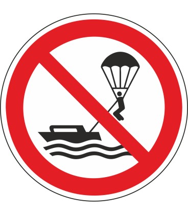 Schilder "Parasailing verboten"