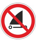 Schilder 'Strandsegeln verboten'