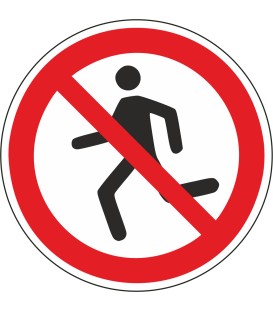 Aufkleber "Laufen verboten"