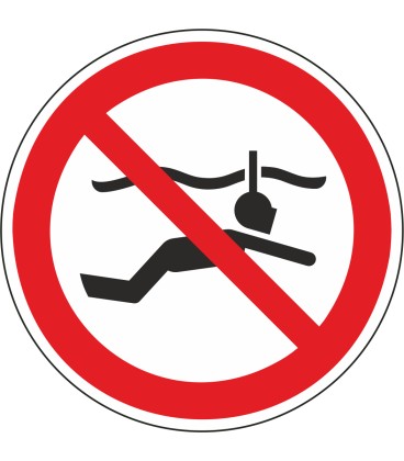 Aufkleber "Schnorcheln verboten"