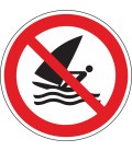 Aufkleber 'Windsurfen verboten'