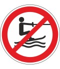 Aufkleber "Wasserski-Aktivitäten verboten"