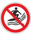 Aufkleber 'Surfen verboten'