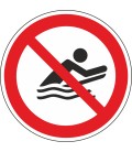 Aufkleber 'Bodyboarden verboten'