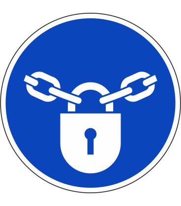 Aufkleber "Verschlossen halten"
