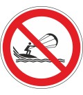 Aufkleber "Kitesurfen verboten"