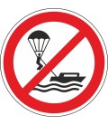 Aufkleber "Parasailing verbotenn"