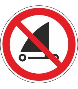 Aufkleber "Strandsegeln verboten"