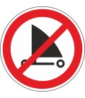 Aufkleber "Strandsegeln verboten"