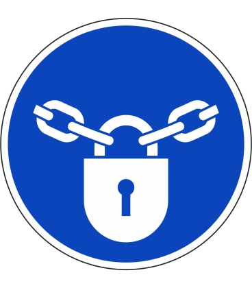 Aufkleber "Verschlossen halten"