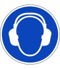 Aufkleber 'Gehörschutz benutzen'