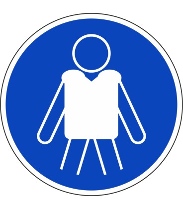Aufkleber "Rettungsweste benutzen"