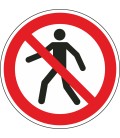 Aufkleber 'Für Fußgänger verboten'