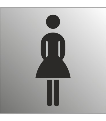 Schilder Damentoilette