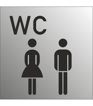 Schilder Gemischtes WC