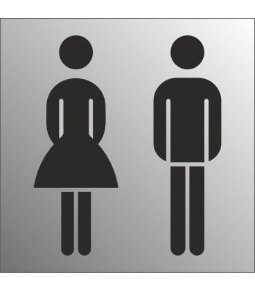 Schilder gemischte Toilette