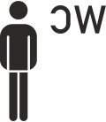 Herren-WC-Aufkleber (ohne Hintergrund)
